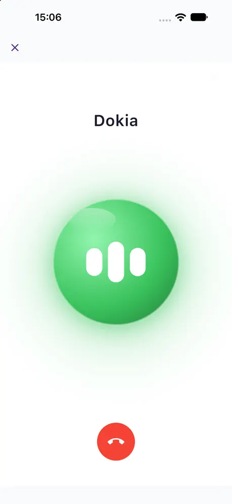 Real-time voice conversation with Dokia